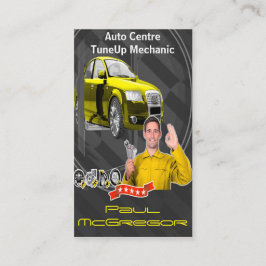 Cartão De Visita Auto Centre  - TuneUp Mechanic Business Card