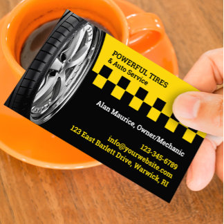 Cartão De Visita Auto Repair Shop Business Card Template