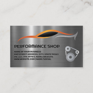 Cartão De Visita Autobody   Peças do Compro de desempenho