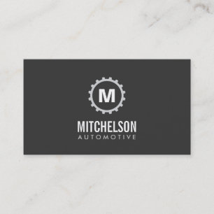 Cartão De Visita Automotive Gear First 2 Auto Repair, Mecânico