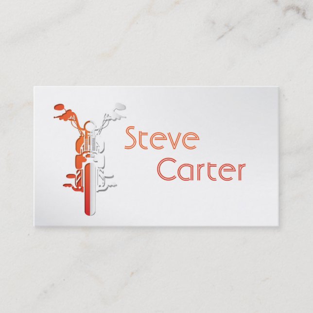 Cartão De Visita Automotive / Moto / Bike Transport Sport (Frente)