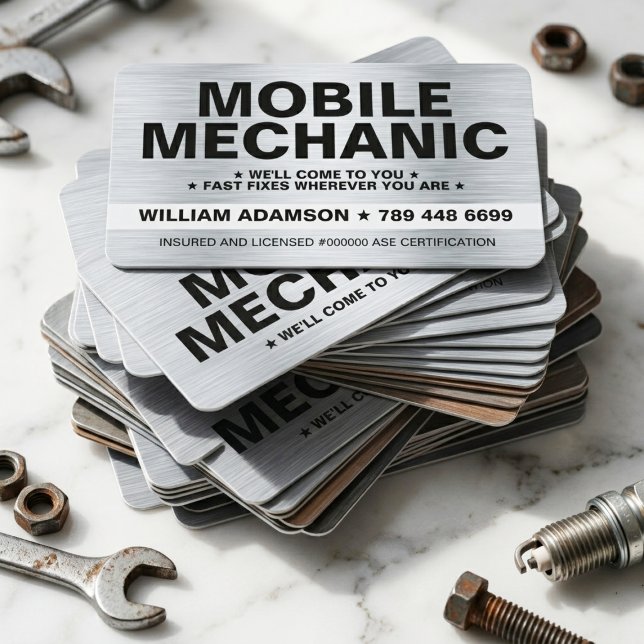 CARTÃO DE VISITA AUTOMOTIVE PRO, CAR REPAIR | AUTO MECHANIC SERVICE (auto mechanic business cards, auto repair business cards)
