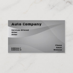 cartão de visita automotivo