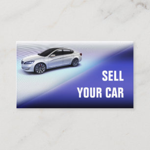 Cartão de visita automotriz à moda