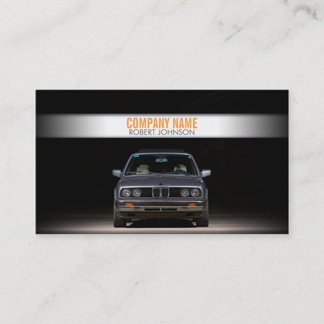 Cartão de visita automotriz à moda (Frente)