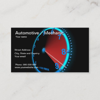 Cartão de visita automotriz/mecânico