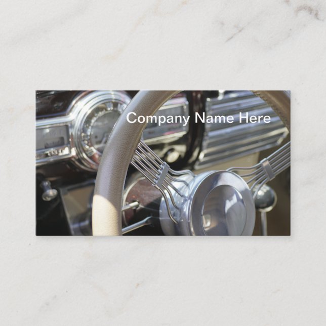 Cartão De Visita Automotriz retro original (Frente)
