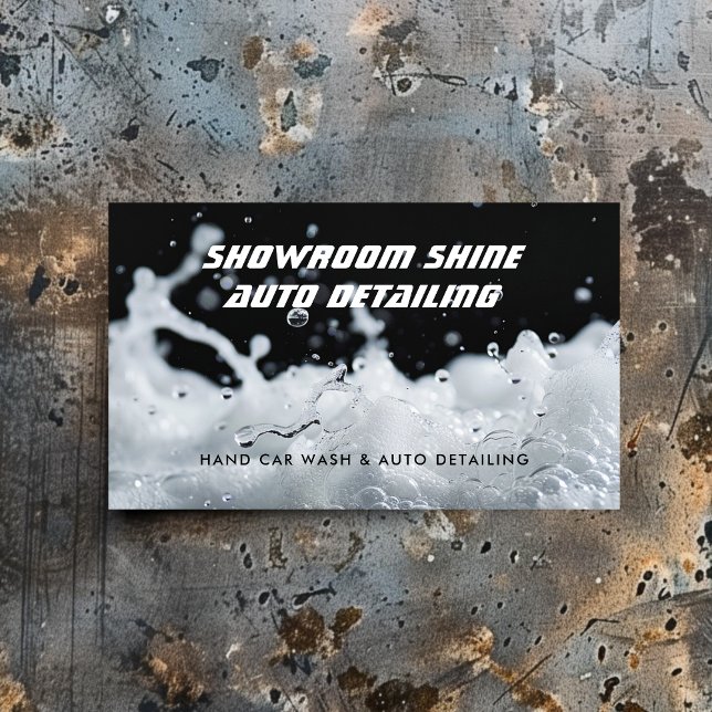 Cartão De Visita Automóvel de Descarga Automática Lava Preta (Criador carregado)