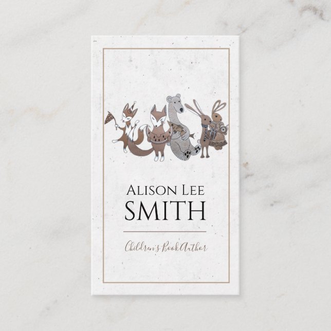 Cartão De Visita Autor do Livro Infantil (Frente)