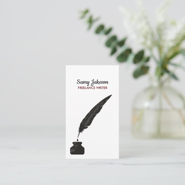 CARTÃO DE VISITA AUTORES E ESCRITORES (Em pé/Frente)