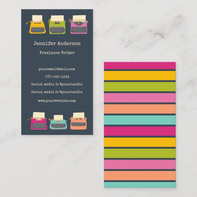 Cartão De Visita Autores: Editores de Digitais Personalizados (Frente/Verso)