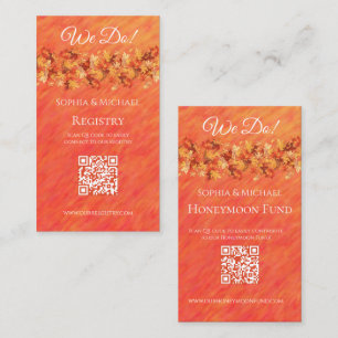 Cartão De Visita Autumn Vibes-Wedding Rings-Registry-