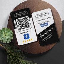 Avaliação de Negócios do Facebook com Código QR