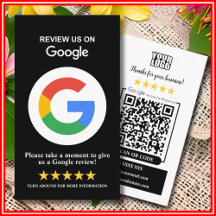 Avaliações do Google | Código QR Preto para Avalia
