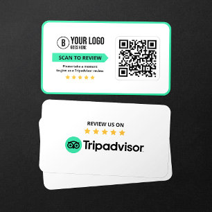Cartão De Visita Avaliações do Tripadvisor Avaliar com 5 Estrelas C