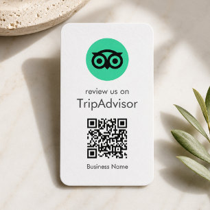 Cartão De Visita Avaliações do Tripadvisor Business Review Código