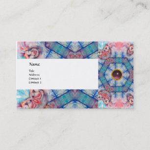 Cartão De Visita AVALON PSYCHEDELIC, ametista de gema rosa
