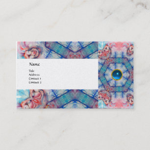 Cartão De Visita AVALON PSYCHEDELIC, pérola de safira rosa
