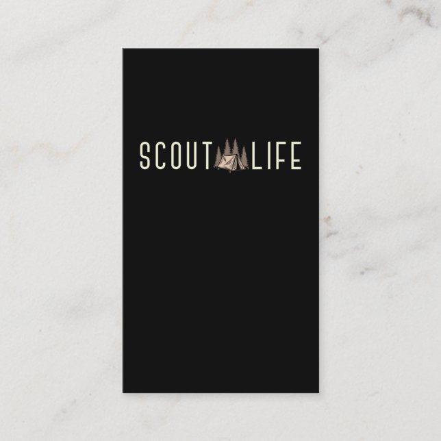 Cartão De Visita Aventura Natureza do Campo de Montanha da Floresta (Frente)