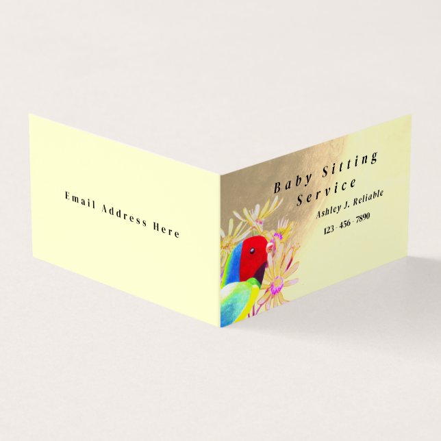 Cartão De Visita Aves Fantásticas (Exterior)