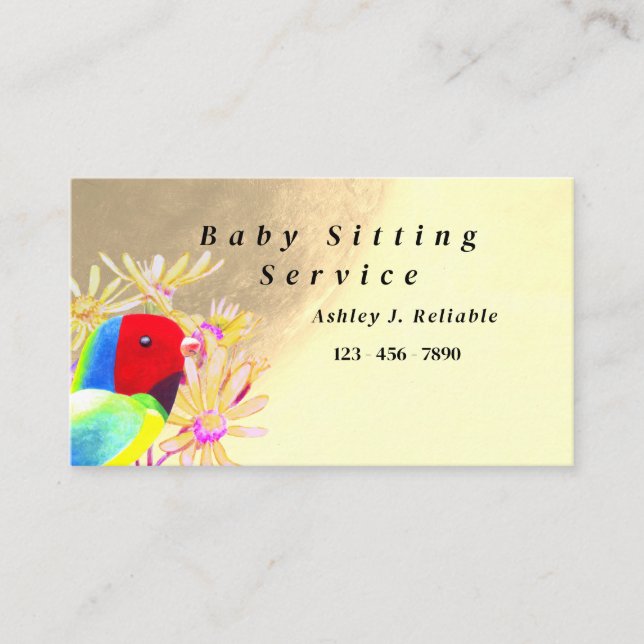 Cartão De Visita Aves Fantásticas (Frente)