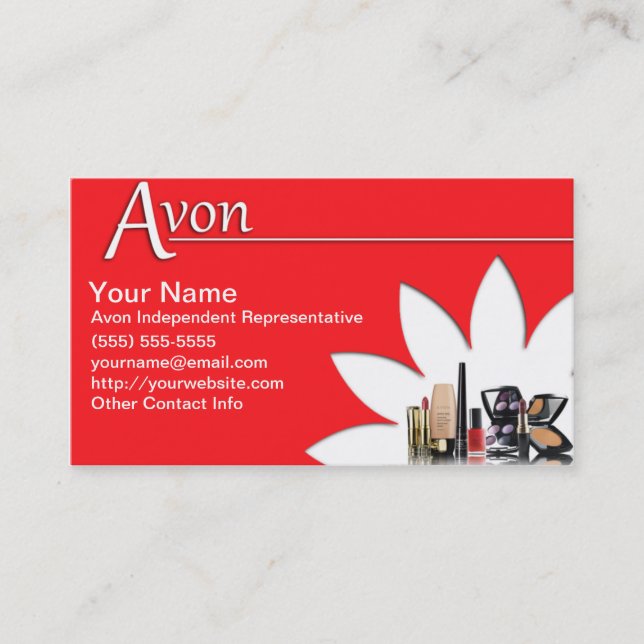 Cartão De Visita Avon (Frente)