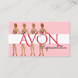 Cartão De Visita Avon Personalizado para Mulheres Rosa