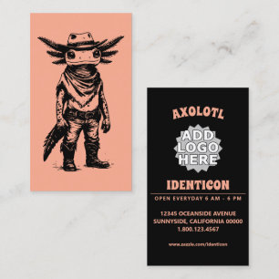 Cartão De Visita axolotl cowboy