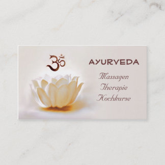 Cartão De Visita Ayurveda