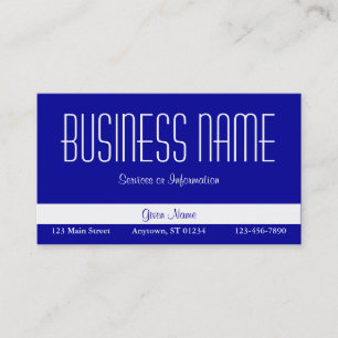 Cartão de visita azul