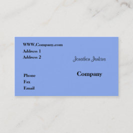 Cartão De Visita Azul