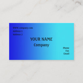 Cartão De Visita Azul