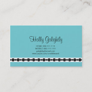 Cartão de visita azul