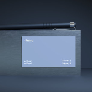 Cartão De Visita azul acinzentado - cor sólida