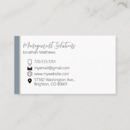 Cartão de Visita - Azul Aço