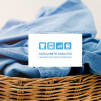 Azul Claro para Serviço de Lavagem e Ironagem Prof