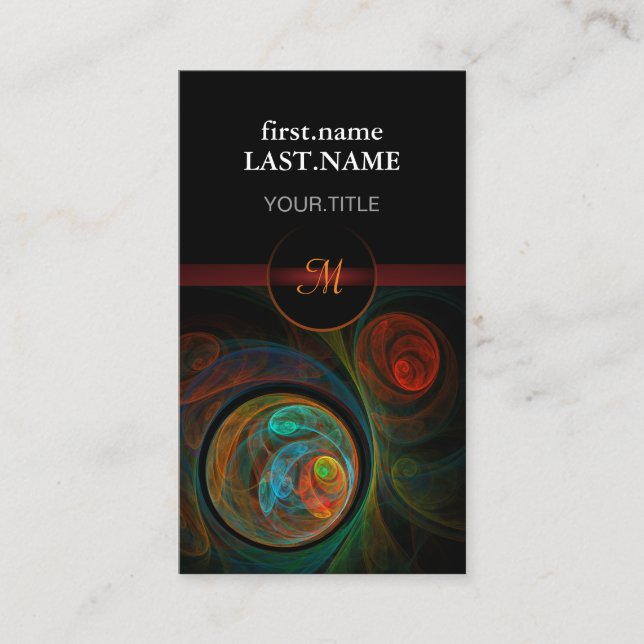 Cartão De Visita Azul de Renascimento Legal Elegante Moderno Profis (Frente)