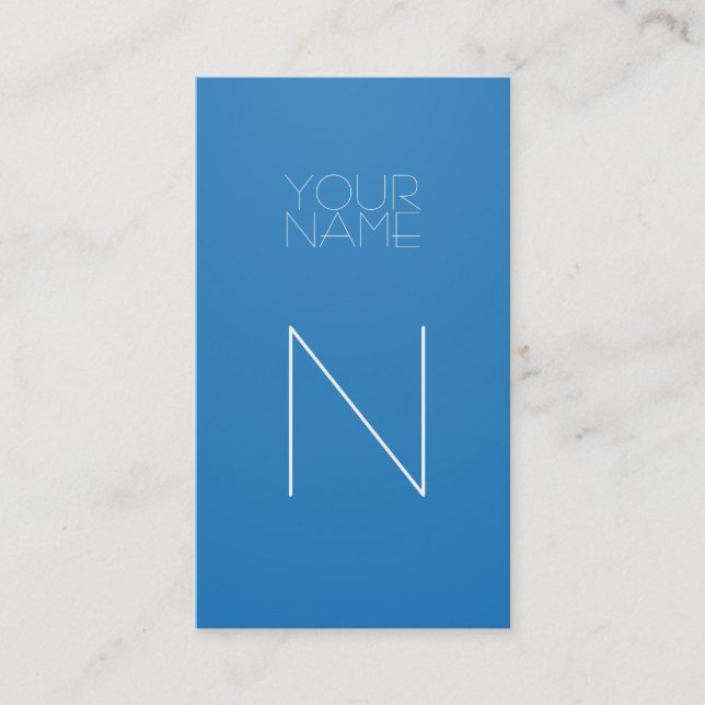 Cartão De Visita Azul do brilho da forma de Groupon (Frente)