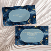Azul, Dourado Celestial Sol-Lua Personalizado