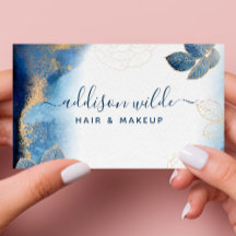 Azul, Dourado, Cores de Água, Abstrato