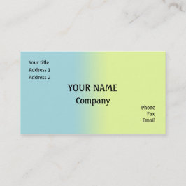 Cartão De Visita Azul e amarelo