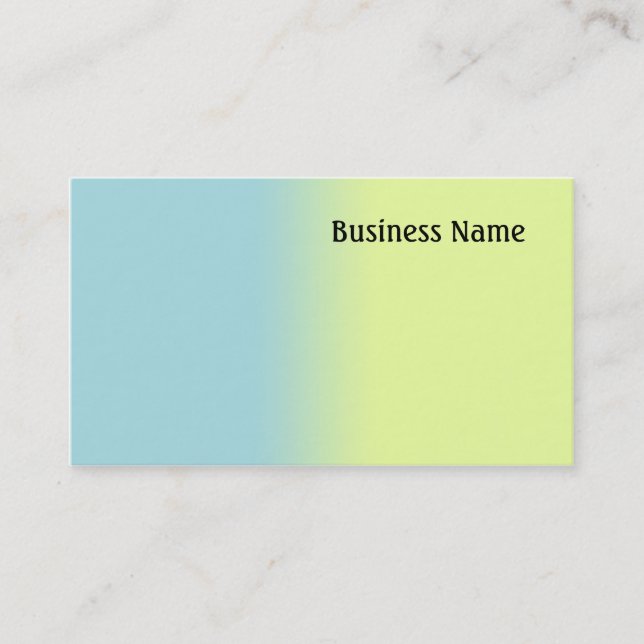 Cartão De Visita Azul e amarelo (Frente)