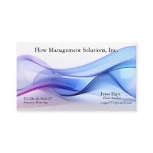 Cartão de visita azul e lavanda transparente