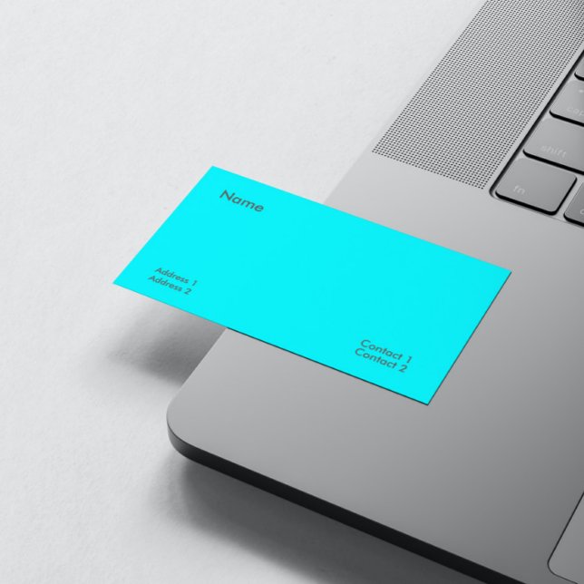 Cartão De Visita azul elétrico (Criador carregado)