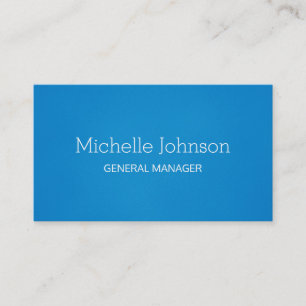 Cartão De Visita Azul granulado mínimo profissional