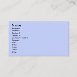 Cartão De Visita Azul pálido