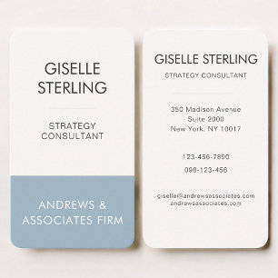 Cartão De Visita Azul Profissional