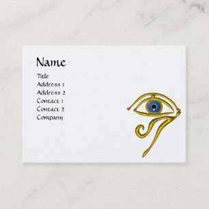 Cartão De Visita AZUL TALISMAN, preto e branco, amarelo