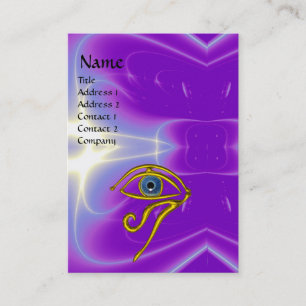 Cartão De Visita AZUL TALISMAN, rosa violeta roxa, branco