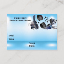 Cartão de visita azul verdadeiro